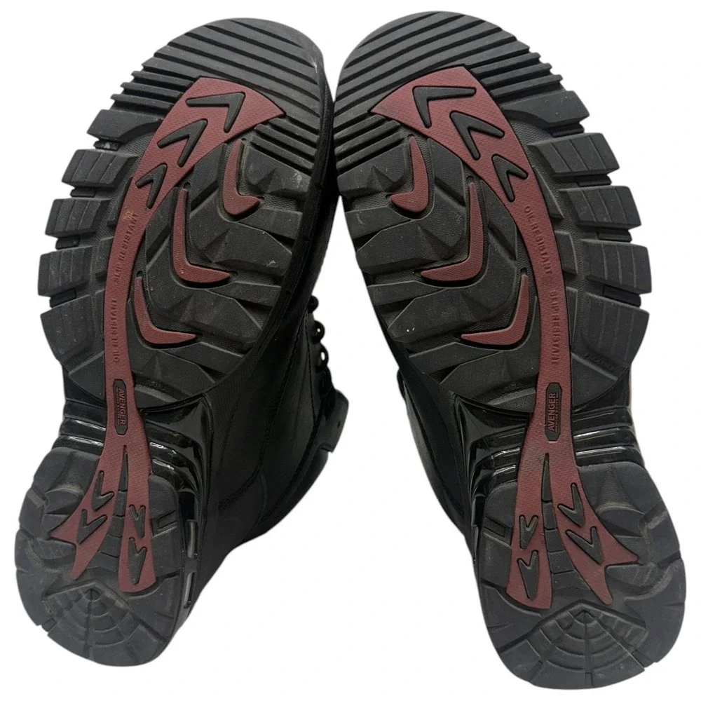 Avenger A7248 Waterproof Work Boots Men's 10EE Carbon Nano‎ Safety Toe Black